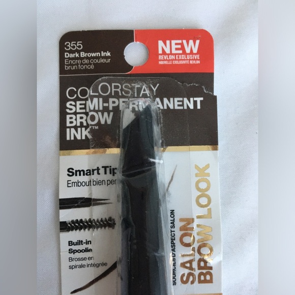 Revlon color stay semi-permanent brow ink, dark brown, used 1x. - Picture 2 of 5